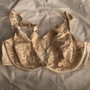 Cacique 42B Beige Nude Lace Bra